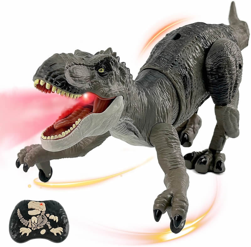 Remote Control Dinosaur for Boys, Robot Dinosaur Toys for Kids, RC Dinosaur with Realistic Legs & Spray Stream,Remote Dinosaur Toys for Kids Birthday Gift