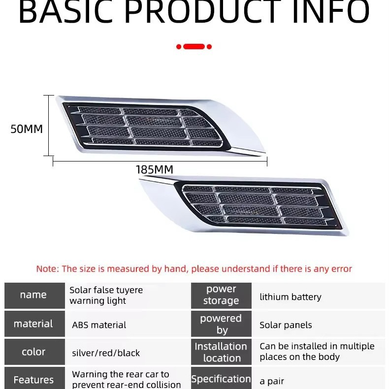 Solar-powered anti-collision multicolored warning light