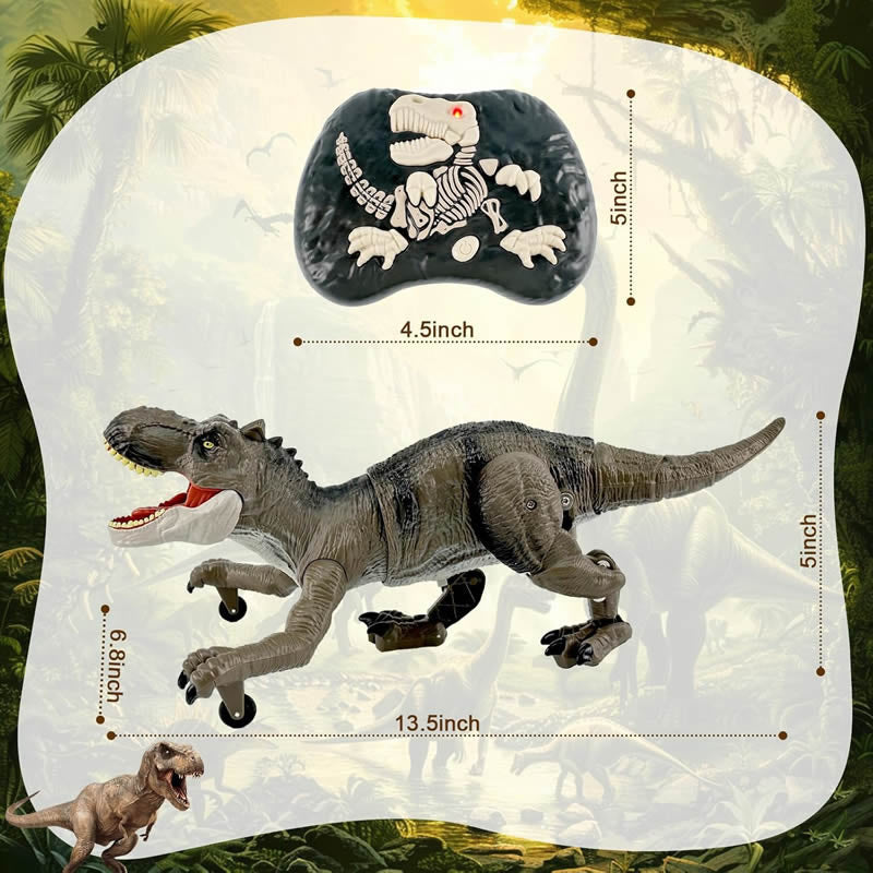 Remote Control Dinosaur for Boys, Robot Dinosaur Toys for Kids, RC Dinosaur with Realistic Legs & Spray Stream,Remote Dinosaur Toys for Kids Birthday Gift