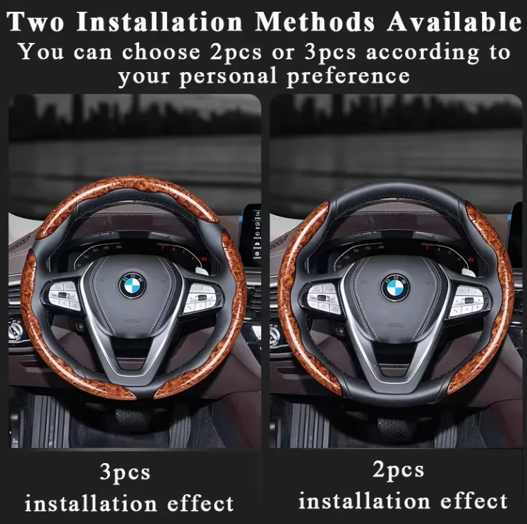 Carbon fiber car steering wheel cover