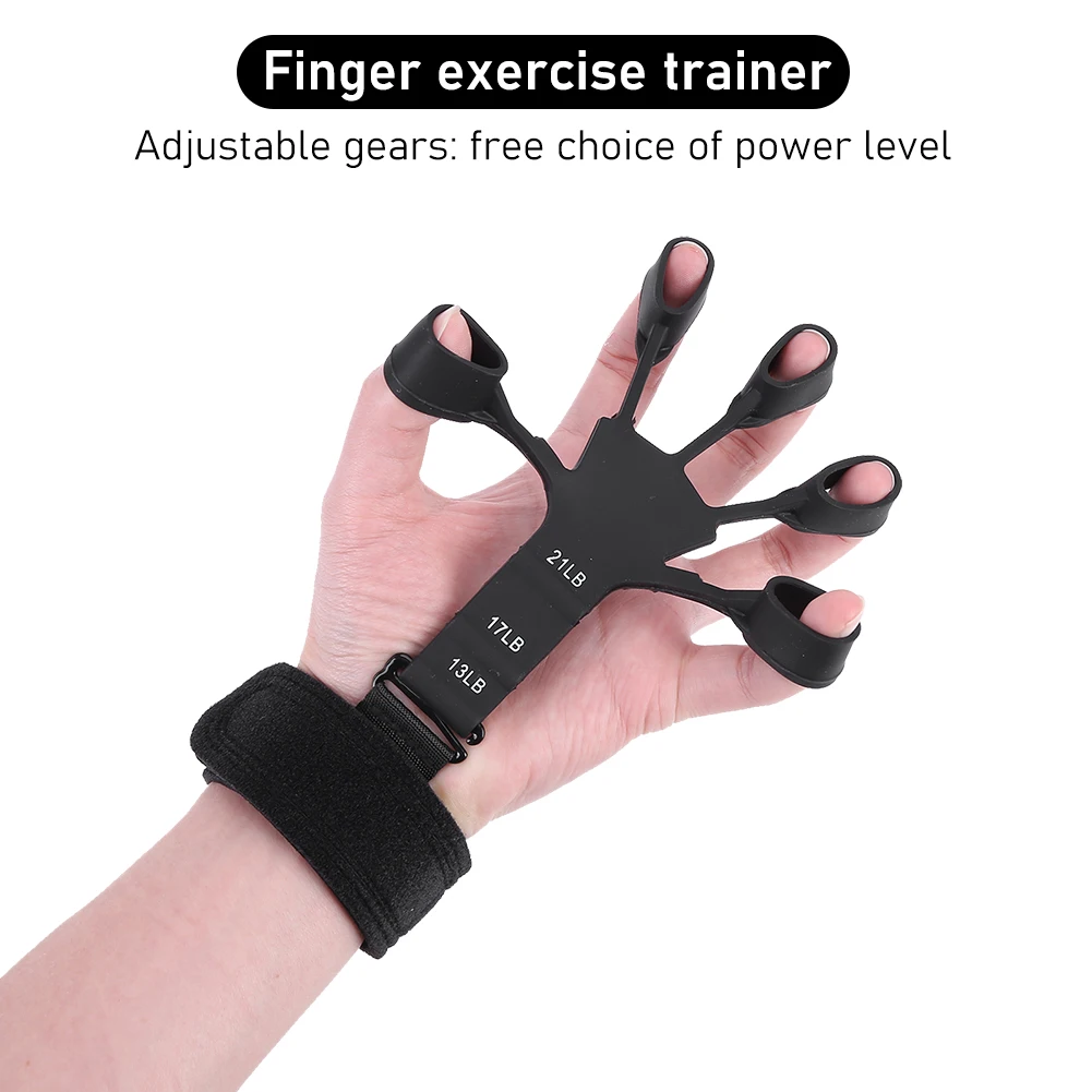 Finger Grip Training Gym Exercise Patient Hand Strengthener Gripper Workout Equipment Expander Exercisers Portable Fitness Body(2PCS!)