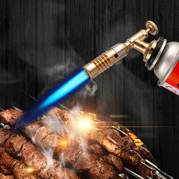 "Ignite with Power – Portable Copper Gas Torch for Outdoor & DIY!"