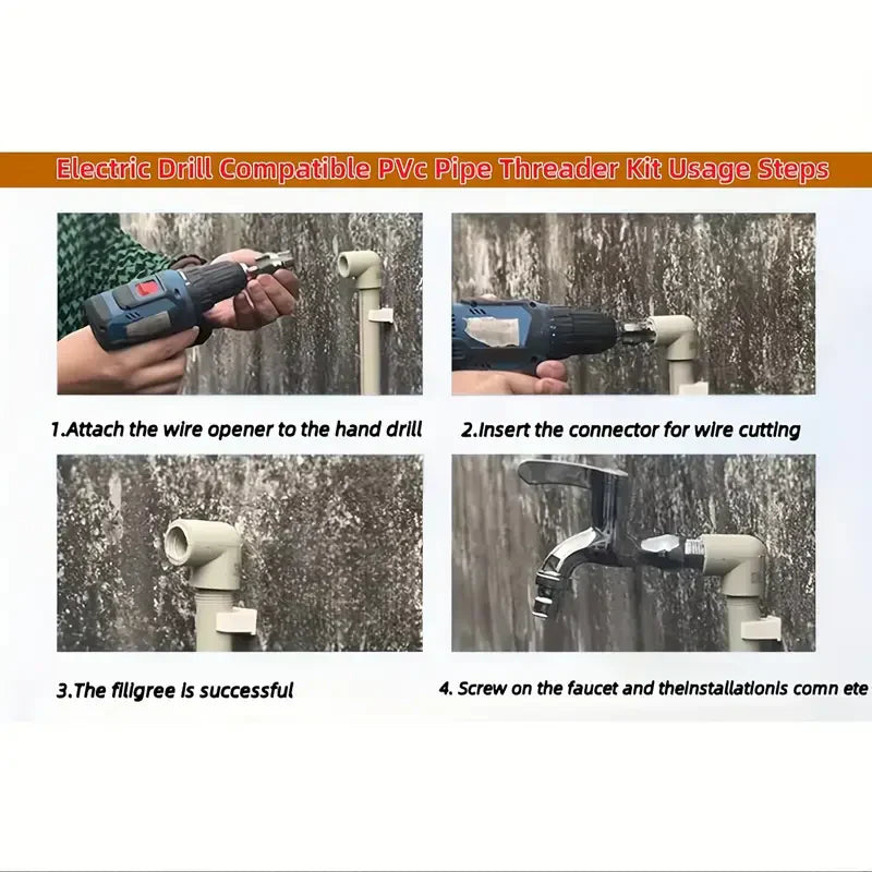 10 Pipe Threading Tool Set