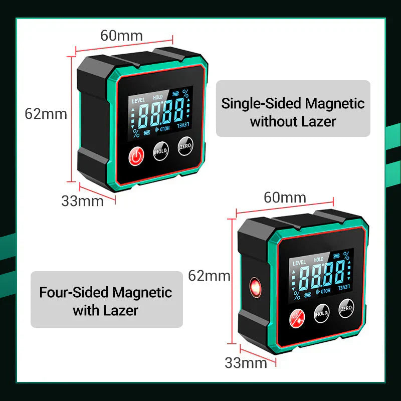 🎁2082 Magnetic Digital Angle Finder with Electronic Laser