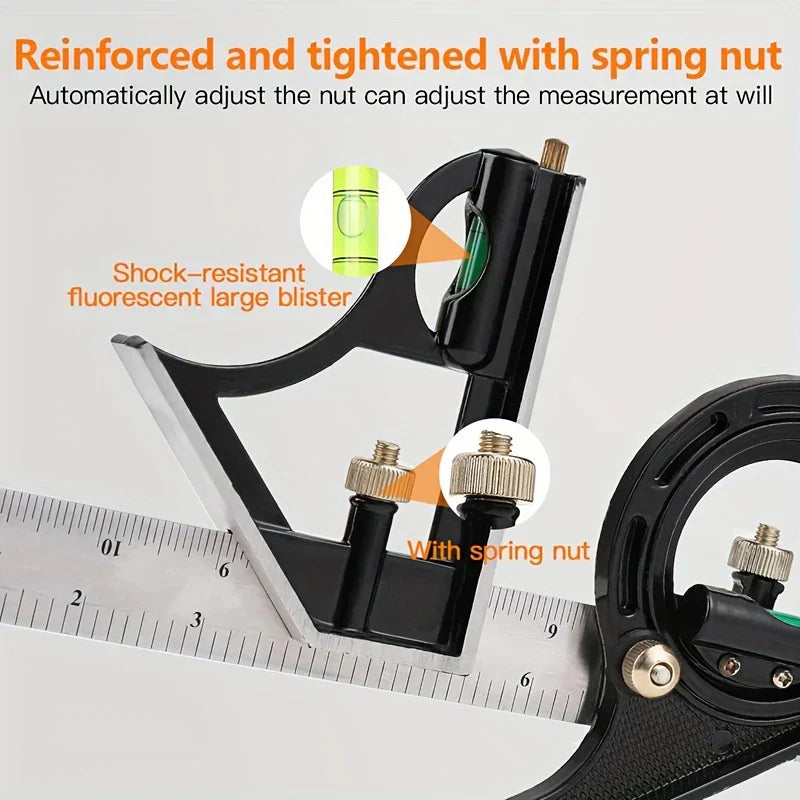 सटीकता र बहुमुखी: 3-इन-1 एड्जस्टेबल कम्बिनेशन स्क्वायर