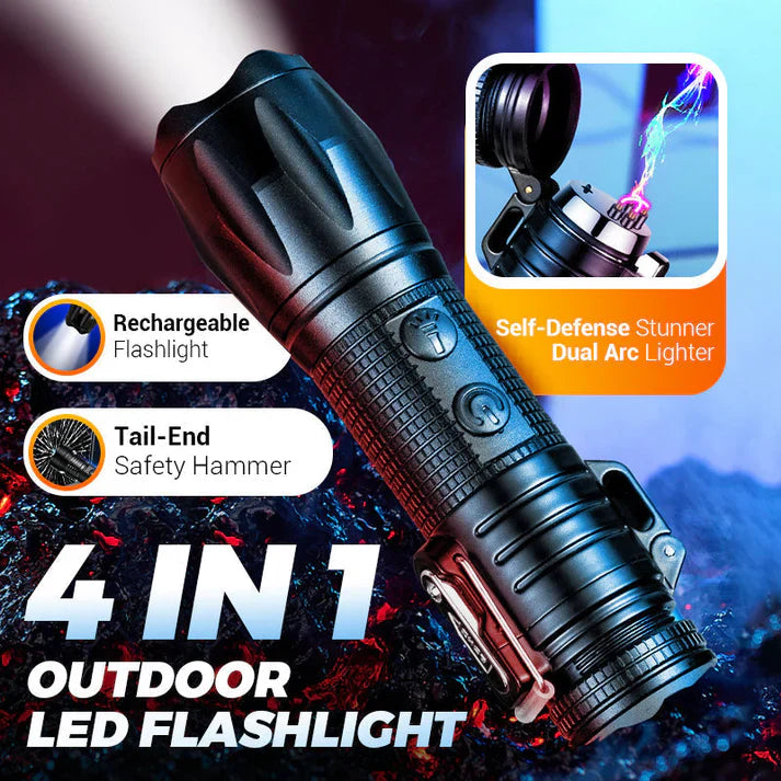 Multi-functional flashlight lighter