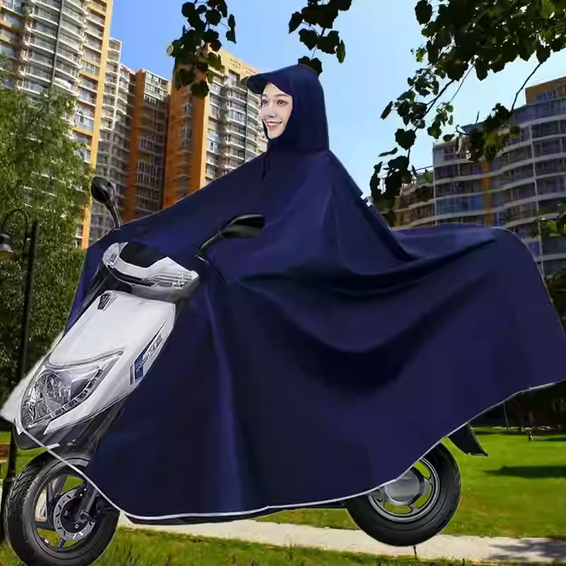 2025 Outdoor Motorcycle & Auto Racing Poncho Raincoat Cape Enhanced Visibility Scooter Raincoat