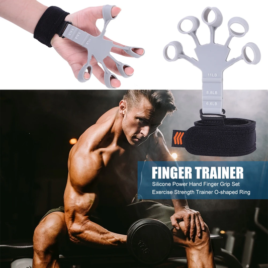 Finger Grip Training Gym Exercise Patient Hand Strengthener Gripper Workout Equipment Expander Exercisers Portable Fitness Body(2PCS!)