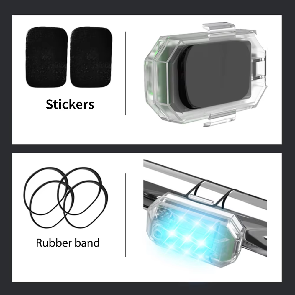 High Quality HOSHI M3 LED Strobe Light 7 Colors Switching Two Modes Fast & Slow Strobe Light for Bike Drone Car Warning Light