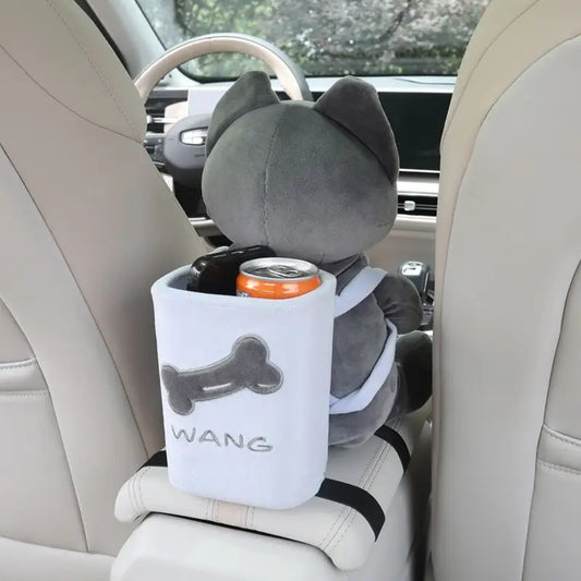 Cartoon Cute Car Tissue Box Creative Car Armrest Box Garbage Can 2 In 1 Tissue Bag Multi-functional Storage Bag For Home Office