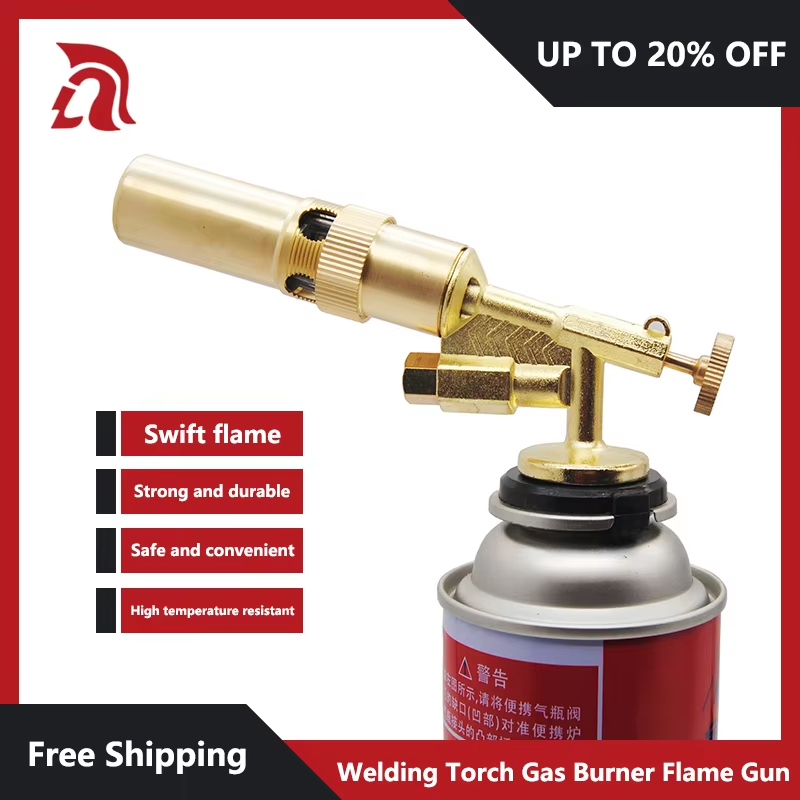 "Ignite with Power – Portable Copper Gas Torch for Outdoor & DIY!"