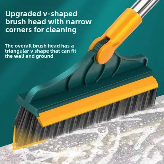 High Quality 3-in-1 Outdoor & Patio Brush Stainless Telescopic Pole with Quick Coupling for Floor Cleaning
