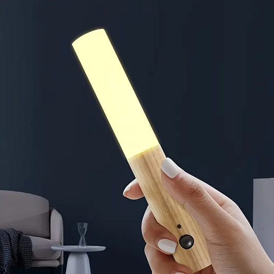 2pcs Auto Sensor Night Light And Wireless Wall Light, Human Sensor, Energy Saving, Safe And Reliable, Long Lasting Power, with Magnetic Base, High Efficiency LED Suitable for Bedroom, Hallway, Staircase, Closet, Ambience Sense Gift